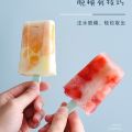 Houseeker 4 Grids Ice Cream Mold Food Grade Plastic Popsicle Moulds Summer Home Diy Fruit Ice Cream Maker Tray Mould. 