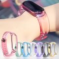 Photochromic Transparent Silicone Replacement Straps For Xiaomi Mi Band 4 3 Sport Wristband Strap For Mi Band 4 3 Watch Band. 