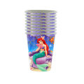 The Little Mermaid Princess Birthday Party Paper Cup Plate Tablecloth Balloon Banner Backdrop Decoration. 