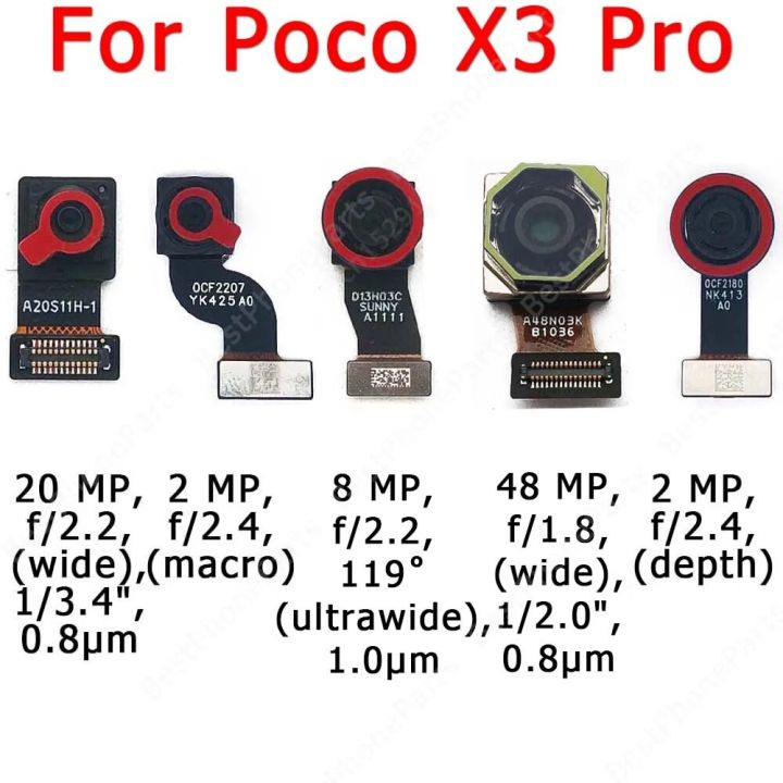 Rear%20Front%20Camera%20For%20Xiaomi%20Mi%20Poco%20X3%20NFC%20Pro%20Backside%20Facing%20Frontal%20Selfie%20Back%20Camera%20Module%20Replacement%20Parts%20-%20Image%203