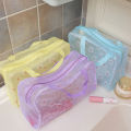 1 Pc PVC Transparent Cosmetic Bag Clear Makeup Bag for Women Girl Waterproof Zipper Beauty Case Travel Toiletry Bags Handbag LUKE. 