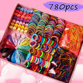 780pcs Girls Hair Accessories Set with Box Elastic Ties Hair Band Metal Buckle Hairpin Flower Hair Claw Birthday Gift for Girls Teens. 