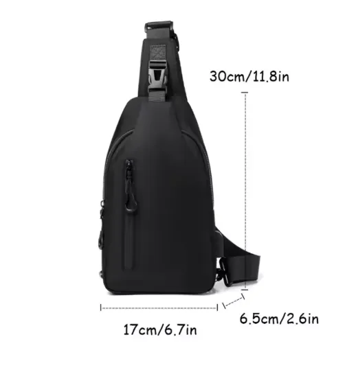 Men's%20Nylon%20Waterproof%20Chest%20Sling%20Crossbody%20Bag%20Casual%20Fashionable%20Satchel%20USB%20Shoulder%20Strap%20-%20Image%207