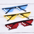 Thug Life Attitude Sunglasses 8 Bit Pixel Deal With IT Unisex Glass Eyewear New Layor. 