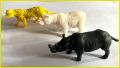 Royal's Animal Set 1: 666C Wild ANIMAL Toys Solid PVC Plastic Animal World small size nine Animals Set toys. 