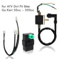 4-Pin CDI Box Ignition Coil Wiring Harness Kit for Quad ATV Pit Bike. 