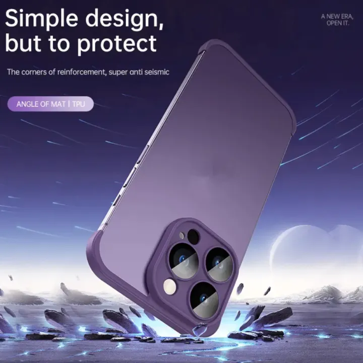 Camera%20Lens%20Frame%20Protector%20Bumper%20Backcover%20Soft%20TPU%20Shockproof%20Back%20Cover%20Real%20bare%20corner%20pad%20For%20iPhone%2012%2012%20pro%2012%20pro%20max%2013%2013%20pro%2013%20pro%20max%2014%2014%20pro%20max%20-%20Image%205