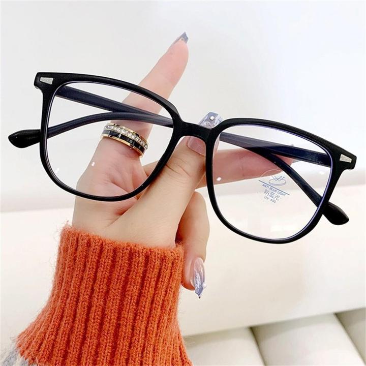 Fashion Eyewear Reading Glasses Trendy Transparent UV400 Protection Sunglasses Unisex Design Anti-blue Light Eyewear for Outdoor Reading Digital Device Usage Eye Strain Prevention All Genders Wear