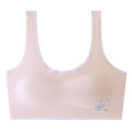 SMY 1Pcs Teenager Bra Ice Silk Soft Breathable Girl Training Vest Junior High School Student Girls Bra 8-16Yrs. 