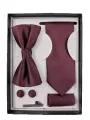 5 Pieces Set Gift Box Business Formal Necktie Handkerchief Cufflink Mens Tie. 