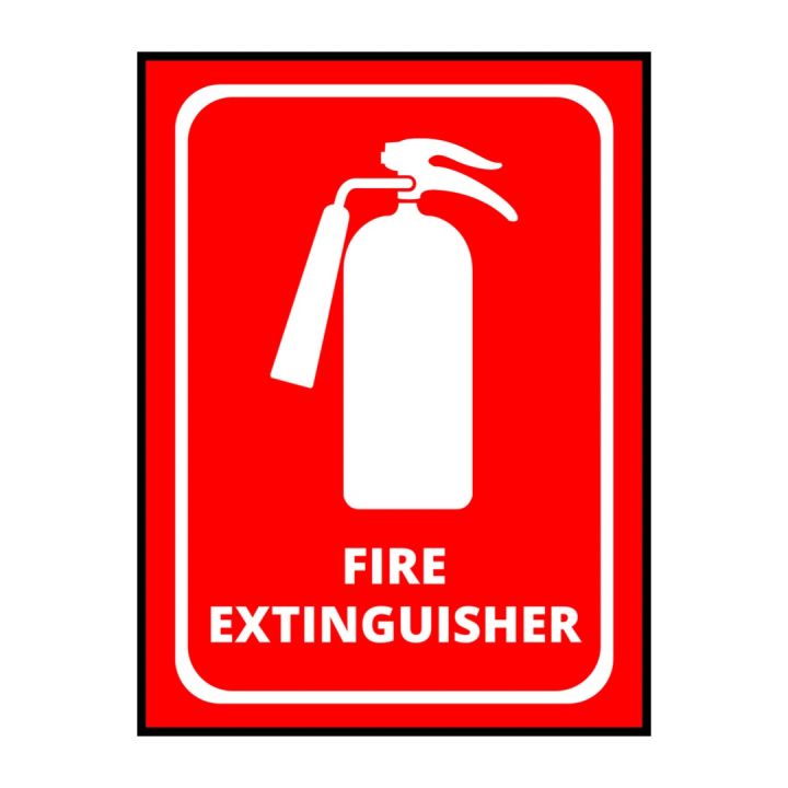 Fire Extinguisher Sign Board - 15cm X 21cm/  Signage Board