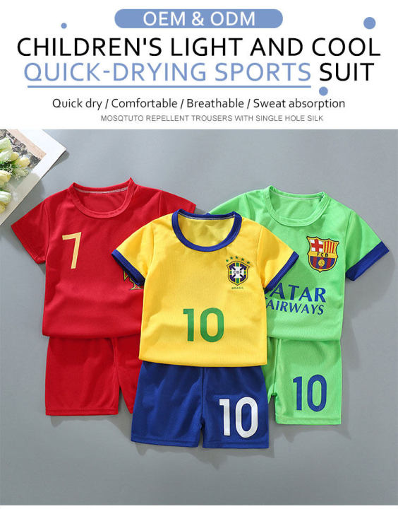 baju budak bola sepak jersi baju kids jersey Children's football suit boys kids suit training suit baby儿童足球服运动衣