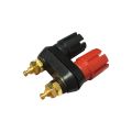 Top Selling Quality Banana plugs Couple Terminals Red Black Connector Amplifier Terminal Binding Post Banana Speaker Plug Jack. 