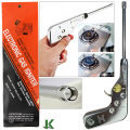 Stainless Steel Electronic Fire Pulse Ignition Gun Gas Lighter. 