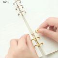 Sun1> 2pcs Metal 3 Rings Binder Notebook Hinged Rings Album Spiral Binder Rings Loose Leaf Circle Binding Clip Scrapbook Accessories well. 
