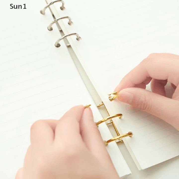 Sun1>%202pcs%20Metal%203%20Rings%20Binder%20Notebook%20Hinged%20Rings%20Album%20Spiral%20Binder%20Rings%20Loose%20Leaf%20Circle%20Binding%20Clip%20Scrapbook%20Accessories%20well%20-%20Image%204
