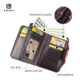 L KeKe Men's Wallet Fashion Vintage Multi-card Slot Wallet with Magnetic Buckle. 