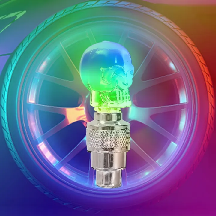 2Pcs%20Skull%20Motion%20Sensor%20Motorcycles%20LED%20Valve%20Caps%20/%20Car%20Bike%20Wheel%20Tire%20Dust-Proof%20Valve%20Cap%20Cycling%20Accessories%20-%20Image%205