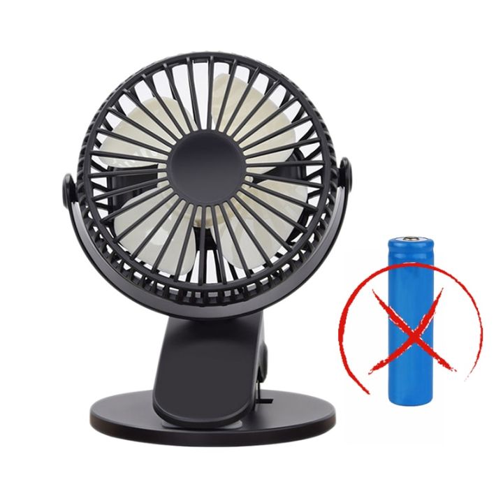 USB Clip Desktop Table Fan Mini Portable Clamp Fan 360 degree Rotating Rechargeable Ventilator 3 Speeds Adjustable Air Cooler