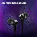 JBL C100SI Wired In-Ear Earphones | 3.5mm Jack | Black. 