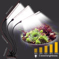 Grow Light for Plants LED Grow Light Plant Grow Light 60W with Clip Brightness Adjustable 4/8/12H Timing. 