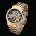watches men winner hot brand sports military skeleton wristwatches automatical mechanical watch steel strap relogio masculino. 