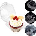100pcs Plastic Cupcake Holder Clear / Cake Container - 100/50/25/12 pcs. 