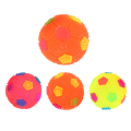 3 Pcs Massage Toy Flash Football Child Kids Toys Flashing Sensory Balls Blinking Bouncy Plastic Light Up Spiky. 