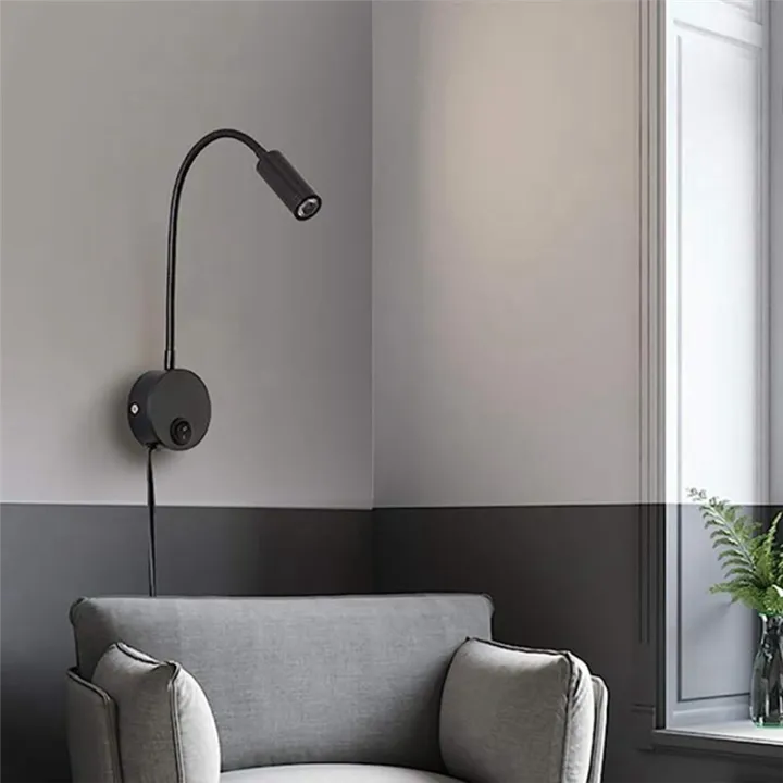 Wall-Mounted%20Reading%20Lamp%20Wall%20Lamp%20Hose%20Bedside%20Lamp%20Minimalist%20Style%20(Black%20US%20Plug)%20-%20Image%203