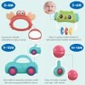 4/7 Pcs Rattle Baby Teething Toy Gift Pack - Handbell Baby Teether Set for 0m+ Infants Newborn Babies Toddlers Gift Set by ZinZen. 