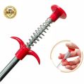 Stainless Steel Hair Catching Drain Cleaner Spring Wire Sink Cleaning Stick Drain Plunger Unblocked Kitchen Bath Rod Hair Remover - 5ft (160cm). 