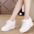 【ALLGOOD】✆● 8cm high heel shoes casual shoes sports shoes wedge sneakers for girls - intl. 
