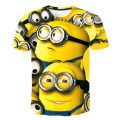 Summer T-Shirt Girls boys Captain Minionss Cartoon Print kids Clothes Fashion Harajuku Children'S Clothing anime T Shirt. 