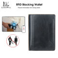 LouisWill Men's Fold Wallet Short Wallet RFID Anti-Magnetic Wallet Automatic Pop-Up Multi Card Bag Two Fold Wallet Multi-Card Position ID Credit Cards Holders Multi-Function Certificate Bag. 