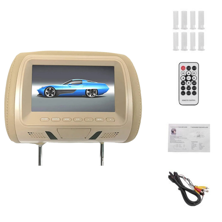 Universal 7Inches Car Headrest Monitor Screen Rear Seat Entertainment ...