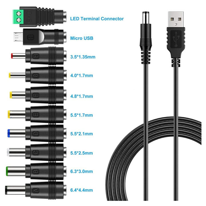 USB%20To%20DC%20Power%20Cable%20Universal%20USB%20To%20DC%20Jack%20Charging%20Cable%20Power%20Cord%20with%2010%20Interchangeable%20Plug%20Connectors%20Adapter%20-%20Image%203
