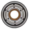 AC Compressor Clutch Kit Sufficient Suction Stable Performance Smooth Operation AC Compressor Clutch Pulley Coil Plate for Car. 