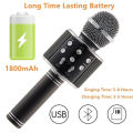 Wireless Handheld Bluetooth Audio Recording and Karaoke Microphone with Speaker. 