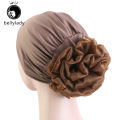 bellylady Women Turban Beanie Hat Sunscreen Breathable Elastic Head Wrap Cap With Big Flower Windproof Chemo Headwear. 