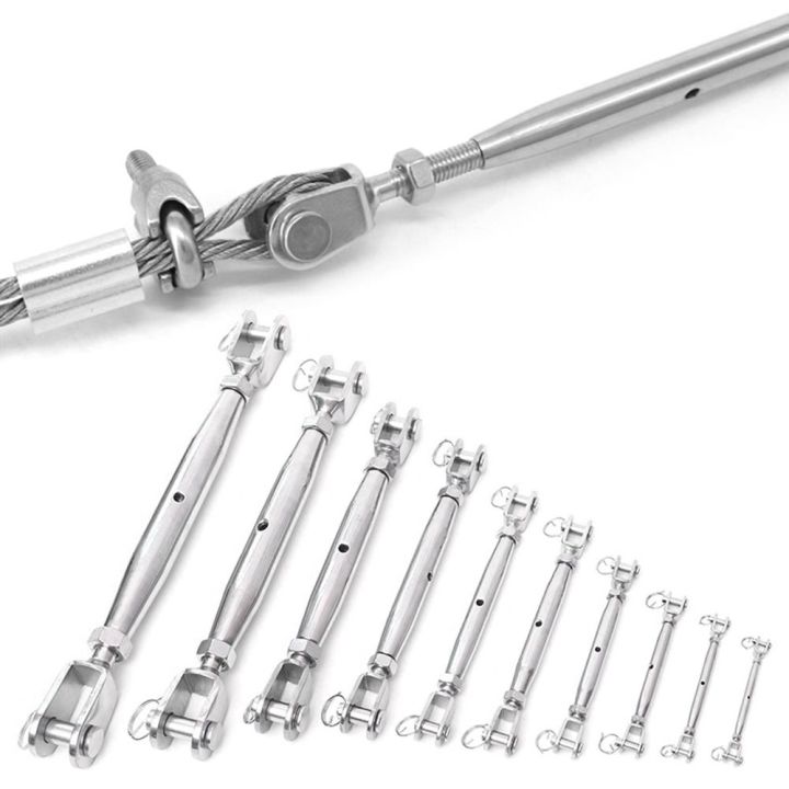 Wire Rope Tensioner Rigging 1PC M5-M12 304 Stainless Steel Marine Rigging Screw Closed Body Jaw ...