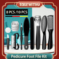 10PCS Professional Pedicure Tools Set, Foot files Callus Remover for Feet Foot Care Kit with Nail File Hard Skin Remover Pedicure kit for Cracked Heels and Dead Skin Callus Shaver for Men Women Ideal Gift. 