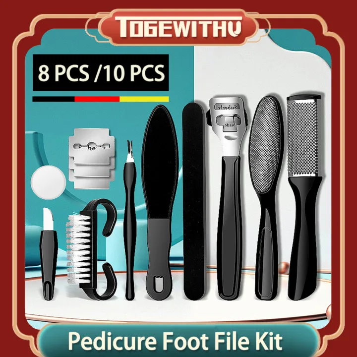 10PCS%20Professional%20Pedicure%20Tools%20Set,%20Foot%20files%20Callus%20Remover%20for%20Feet%20Foot%20Care%20Kit%20with%20Nail%20File%20Hard%20Skin%20Remover%20Pedicure%20kit%20for%20Cracked%20Heels%20and%20Dead%20Skin%20Callus%20Shaver%20for%20Men%20Women%20Ideal%20Gift%20-%20Image%202
