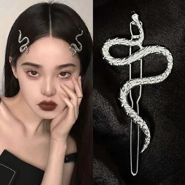 2/3Pcs%20New%20Gothic%20Punk%20Metal%20Snake%20Medusa%20Hairpin%20Hair%20Clip%20for%20Women%20Side%20Bangs%20Holder%20Girls%20Retro%20Barrettes%20Jewelry%20Headwear%20-%20Image%204