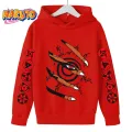 2023 New Naruto Hoodie for Kids Clothes Boys Hoodies Autumn Kids Clothes Kakashi Japanese Anime Boys Sasuke Costume. 