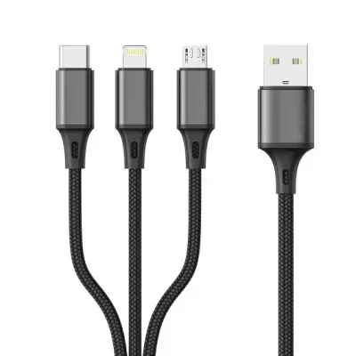 ASPOR%203%20in%201%20Charger%20Cable%20Kevlar%20Nylon%20Braided%203A%20Micro%20USB%20/%20Type%20C%20/%20Lightning%20Fast%20Charging%20Cable%20-%20Image%206