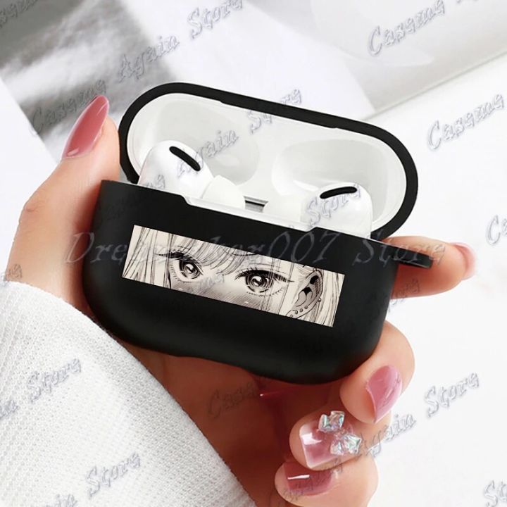 NEW Hentai Anime Waifu Girls Eyes Case for Airpods 1 2 3 Pro Wireless Bluetooth Earphone Box Shockproof Protective AirPods Case