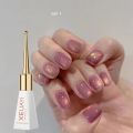 XEIJAYI Magnetic Gel Purple Color Reflective Glitter Cat Eye Gel Polish 자석젤 Semi-permanent Nail Polish UV Venalisa for Manicure. 
