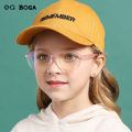 OQ BOGA 5 Colors Fashion Unisex Anti Blue Light Plastic Oval Frame Kids Computer Glasses Boys Girls Eye Protection Radiation Protection Full Rim Eyewear. 