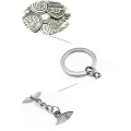 Football Club Team Logo Metal Keychain Keyholder Car Keyring Football Fans ZHANGNA. 