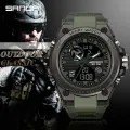 【Miga Plaza】 Men Watch  Luxury Sports Sports Electronic Watch LED Multifunction Watch Luxury Chronograph Fashion Outdoor Military Waterproof Men's Watch. 